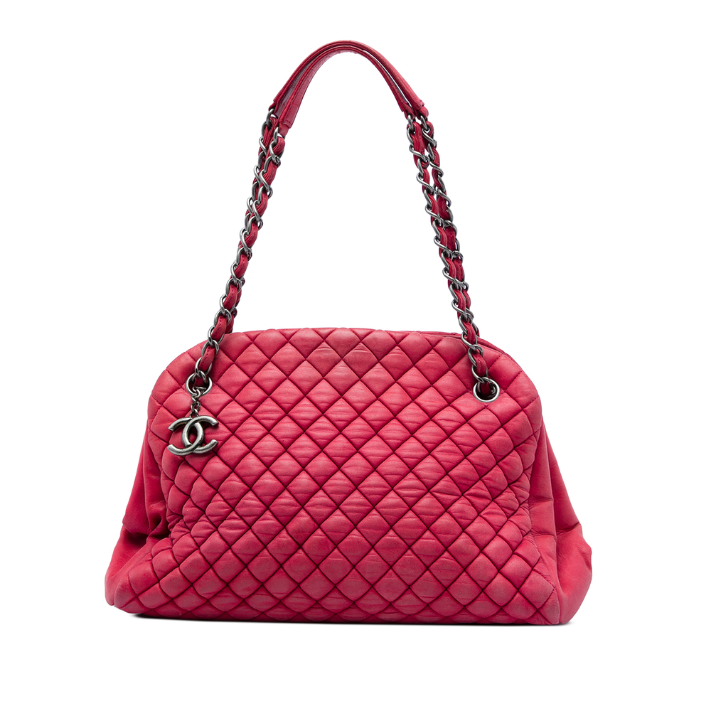 Pre-Loved Chanel Large Quilted Lambskin Just Mademoiselle Bowling Bag